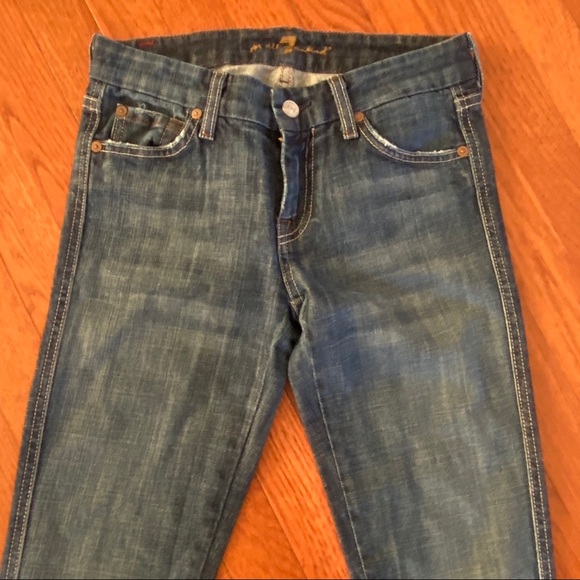 7 FAM 'A' pocket flare-leg Jeans - Picture 4 of 9